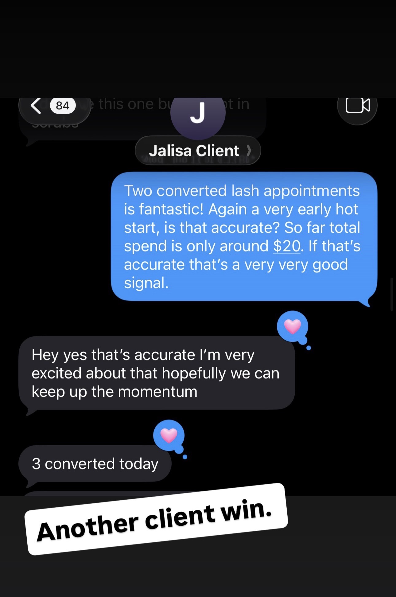Verified client result 8
