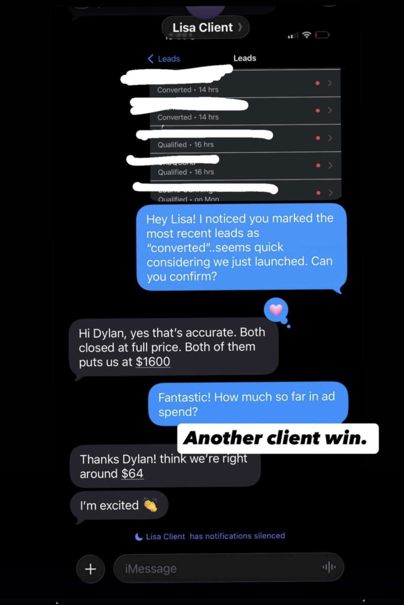Verified client result 9